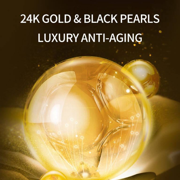 Black pearl & gold revitalizing & firming hydrogel eye mask DRL-1735 (2)