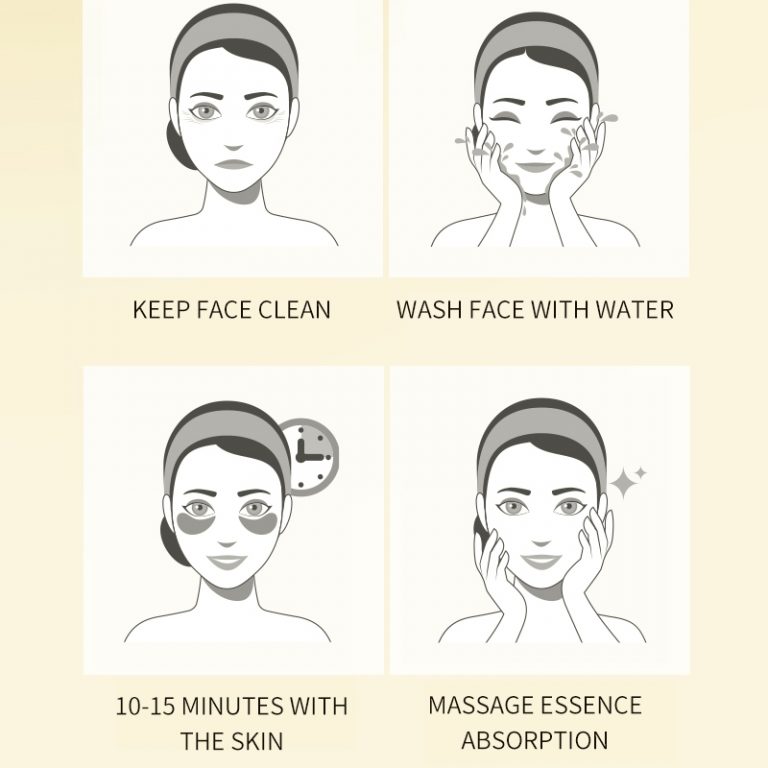 Black pearl & gold revitalizing & firming hydrogel eye mask DRL-1735 (4)