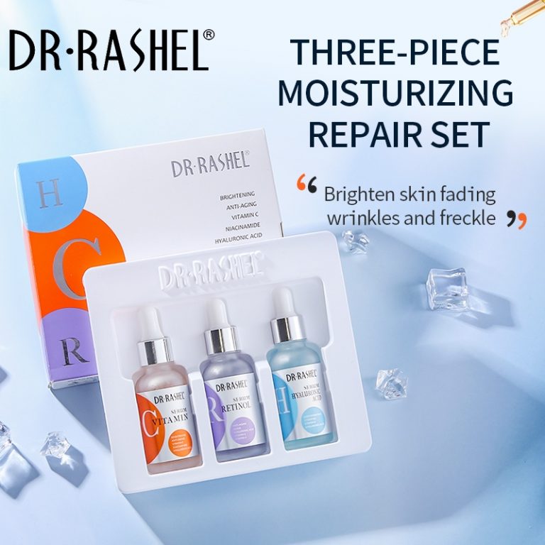 Complete facial serum set Vitamin C Serum, Hyaluronic Acid Serum, Retinol serum 3 pack DRL-1616 (17)