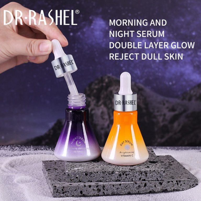 Vitamin C & Retinol A Daytime brightening & night anti-aging facial serum (3)