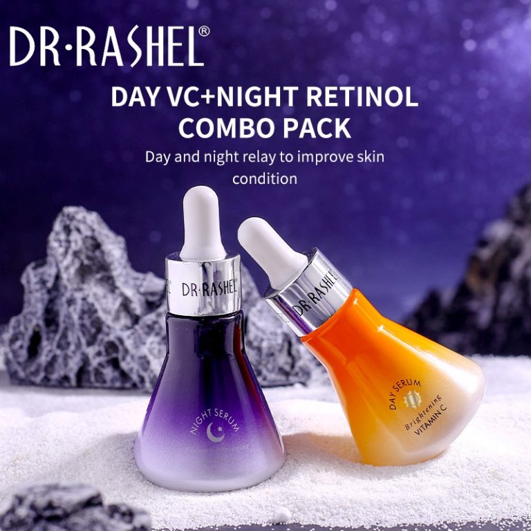 Vitamin C & Retinol A Daytime brightening & night anti-aging facial serum (4)