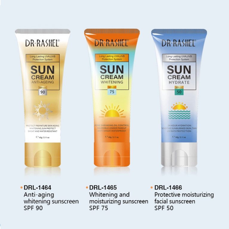 Whitening & moisturizing sun cream SPF 75 DRL-1465 (1)