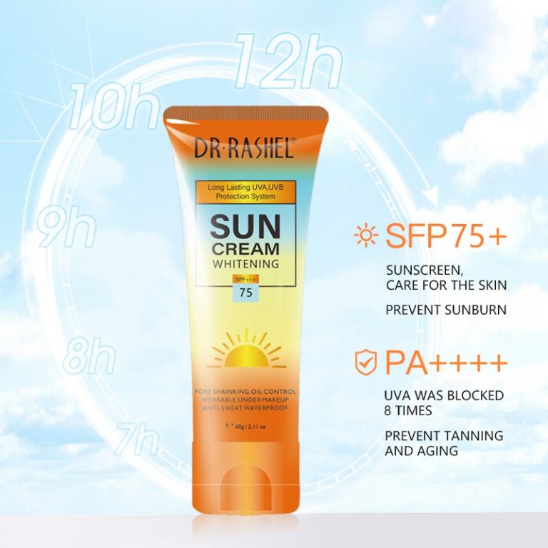 Whitening & moisturizing sun cream SPF 75 DRL-1465 (8)