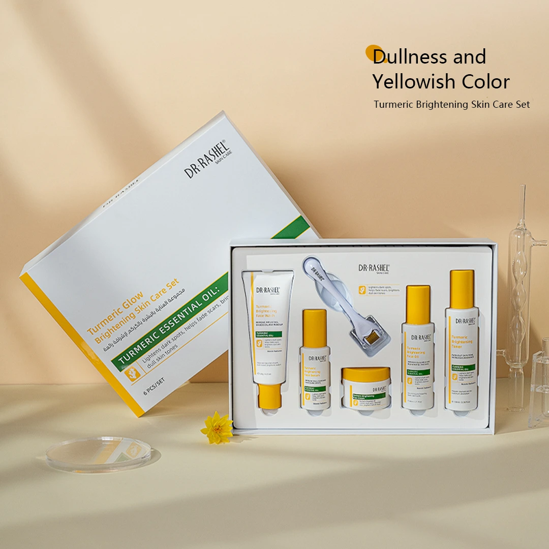 DRL-1917 Turmeric glow brightening skin care set main (1)