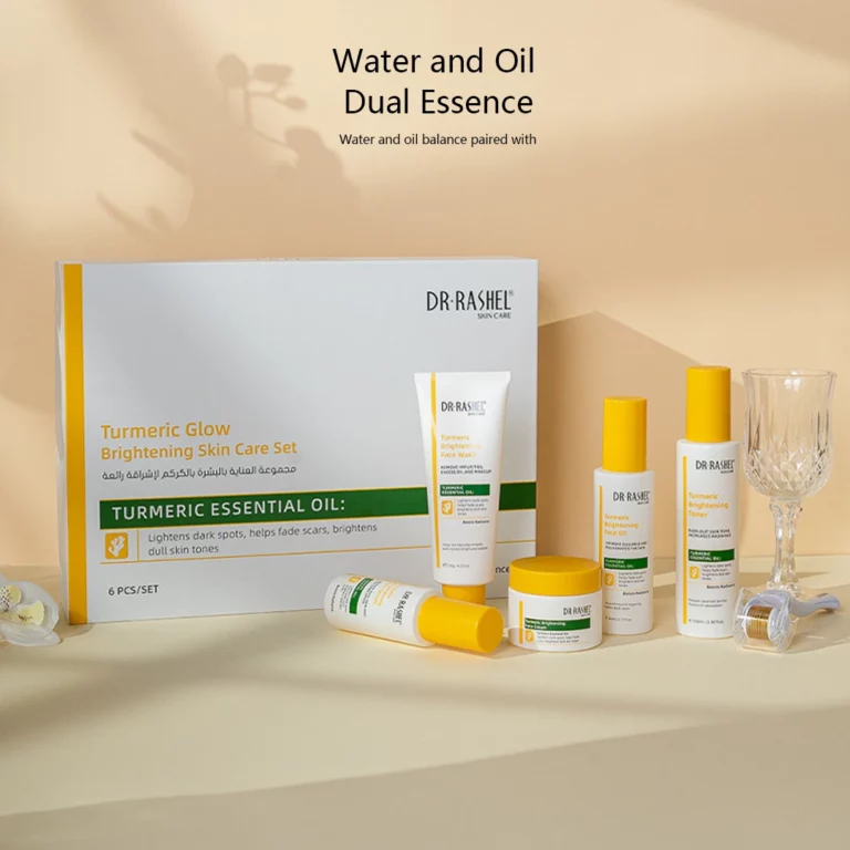 DRL-1917 Turmeric glow brightening skin care set main (2)