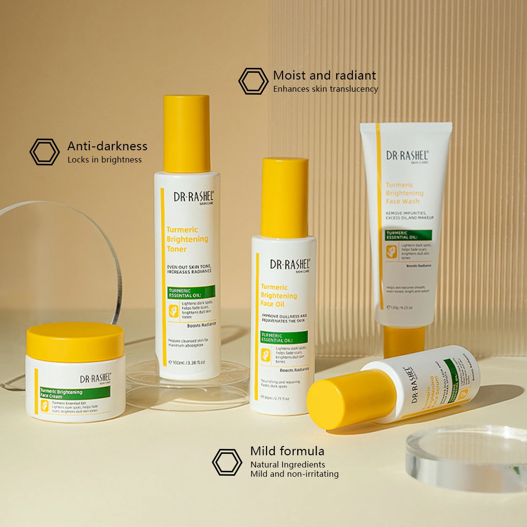 DRL-1917 Turmeric glow brightening skin care set main (4)