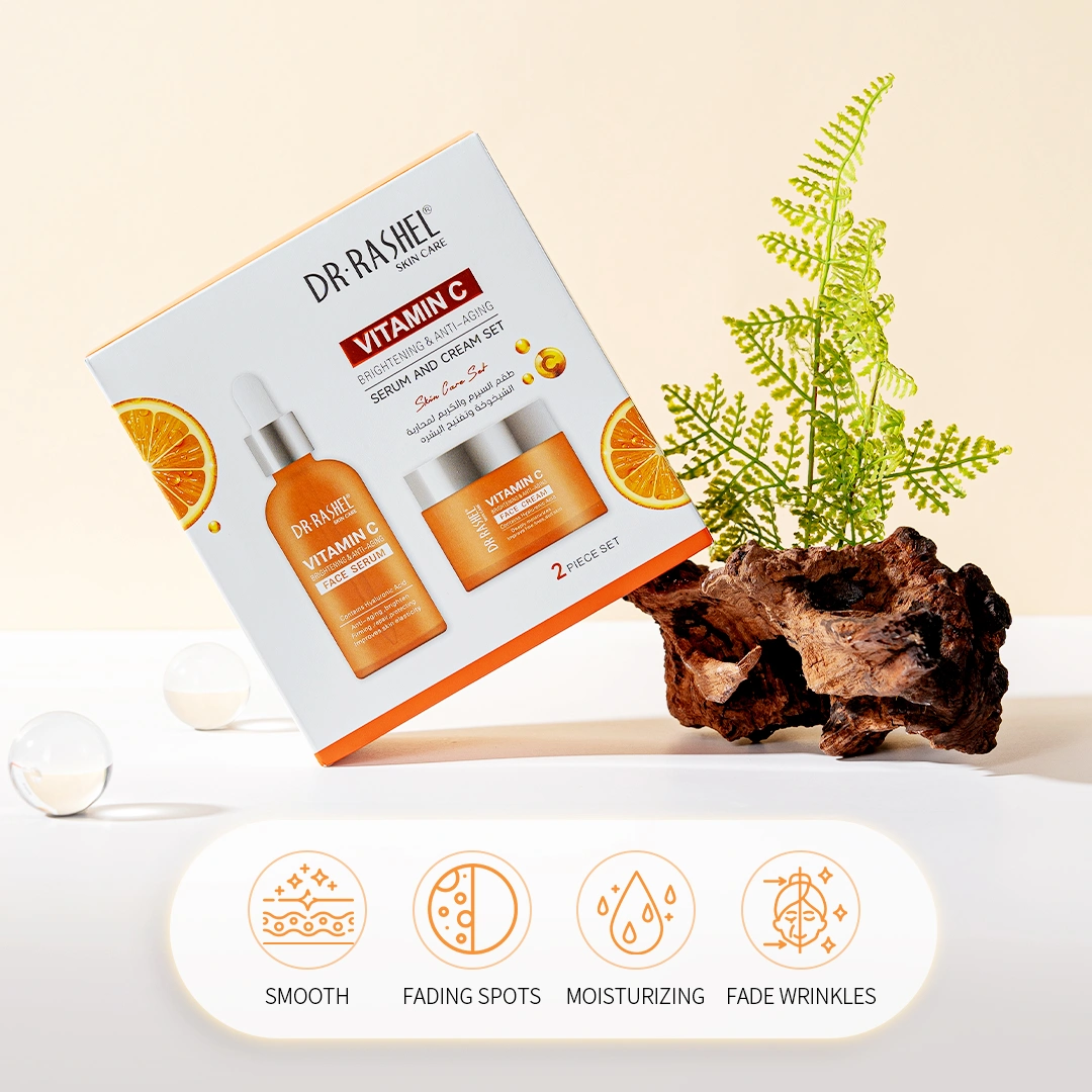 DRL-1979-فيتامين C الإضاءة ومكافحة الشيخوخة المصل والكريم مجموعة الرئيسية (5)