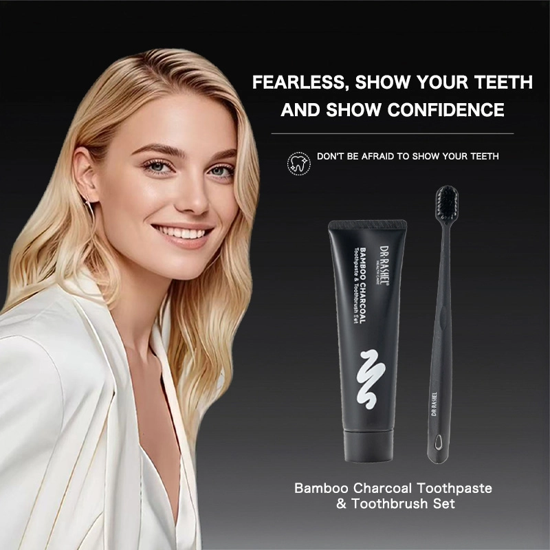 DRL2005-معجون الأسنان الفحم الخيزران & فرشاة الأسنان مجموعة الرئيسية (5)