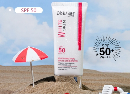 Whitening fade spots sunscreen SPF50